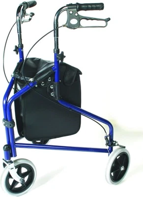 BRANDED Days Tri Wheel Walker Bag for Taking Personal Items on the Go, Durable Vinyl Ba