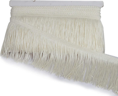 Chainette Fringe Trim 5 Yard X 4 Inches Fabric Trims Tassel Sewing for DIY Decor