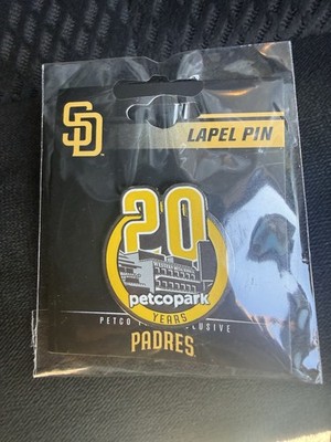 San Diego Padres Petco Park 20th Anniversary Pin, Sold Out Ships Fast MLB