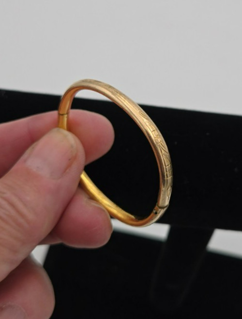 Child's 12K Gold Filled Bangle Bracelet