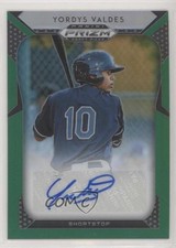 2019 Panini Prizm Draft Picks Auto Green Prizm Yordys Valdes #85 Auto w5b