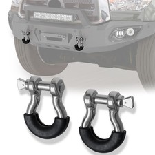2 Pcs 57000ibs 34 Heavy Duty D Ring Shackle W 78 Screw Pin Break Strength