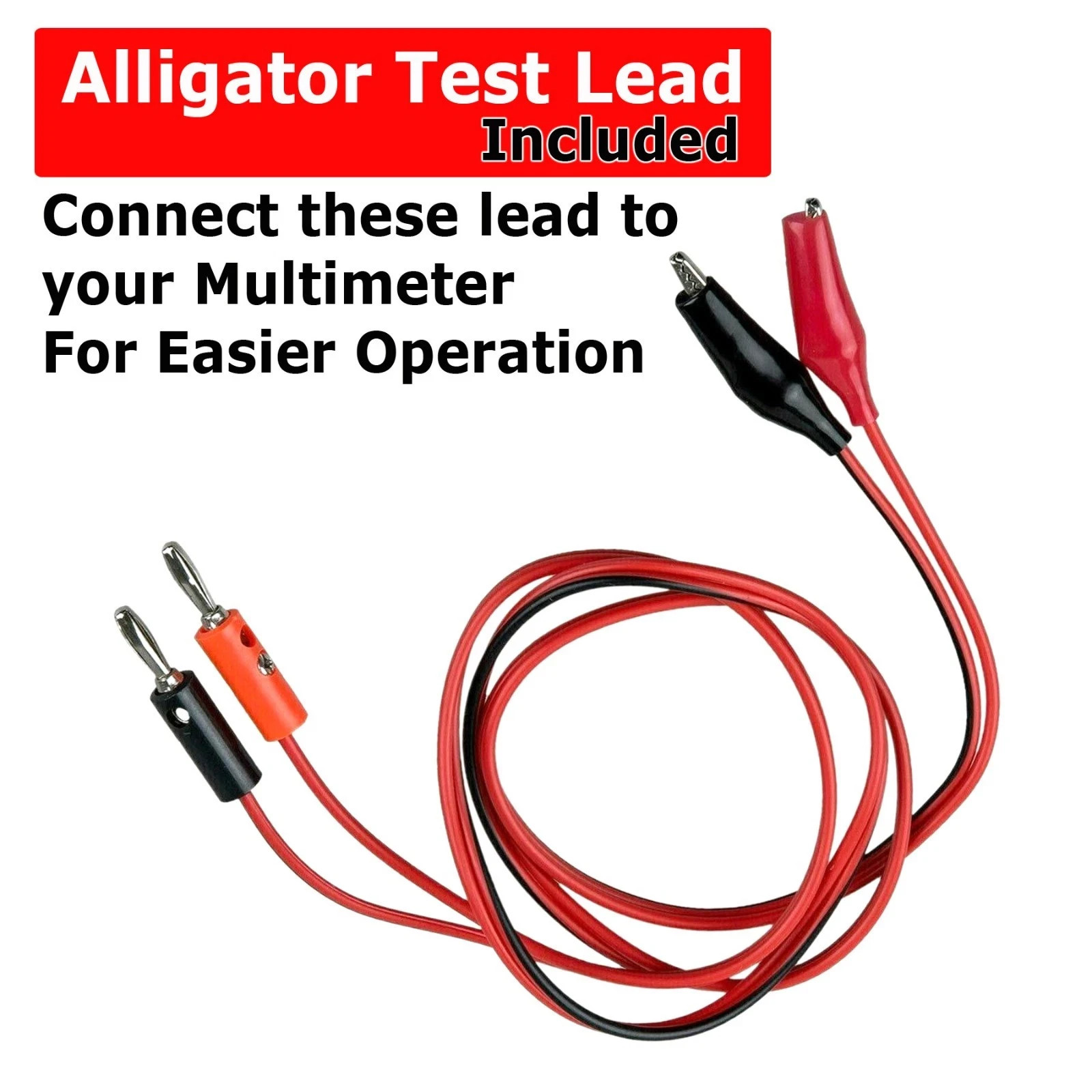 Digital Multimeter Tester AC DC Volt Ohm Amp Clamp Auto Range LCD Handheld Probe