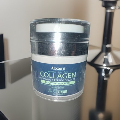 Alozera Collagen Rejuvenating Cream Ceramide & Peptide Complex 1.7oz Sealed