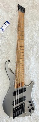 Ibanez EHB1006MSMGM Headless 6-String Electric Bass Guitar -Metallic Gray Matte