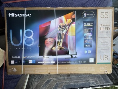 Hisense 55'' Class U8 Mini-LED ULED 4K UHD Google Smart TV 55U8QG New In Box