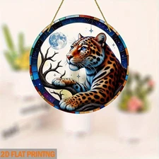 Surrealism Acrylic Dreamcatcher, 8x8", Art Decor