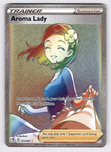 Aroma Lady (Secret) SWSH07: Evolving Skies - Pokemon NM 221/203