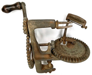 Antique Kitchen Tool Turn Table Apple Parer Lockey & Howland Made In USA 1850s