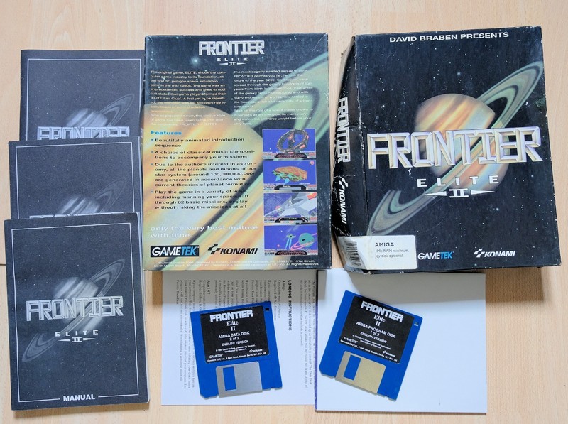 Frontier Elite II computer game Commodore Amiga