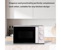 Microwave Oven with 5 Power Levels, Manual Control 700W. Easy to Clean. 20L