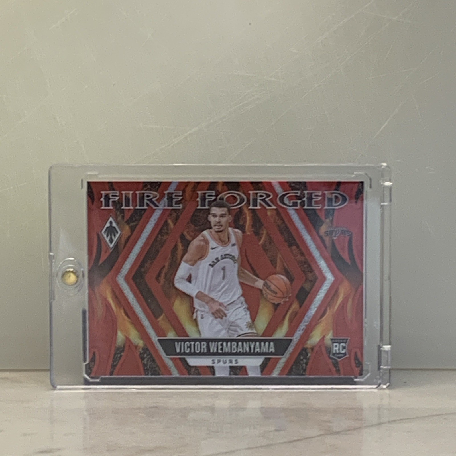 Victor Wembanyama 2023-24 Panini Phoenix Fire Forged Rookie Red /125