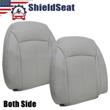 Front Lean Back Perforated Leather Seat Cover Gray For 2010-2013 Buick LaCrosse