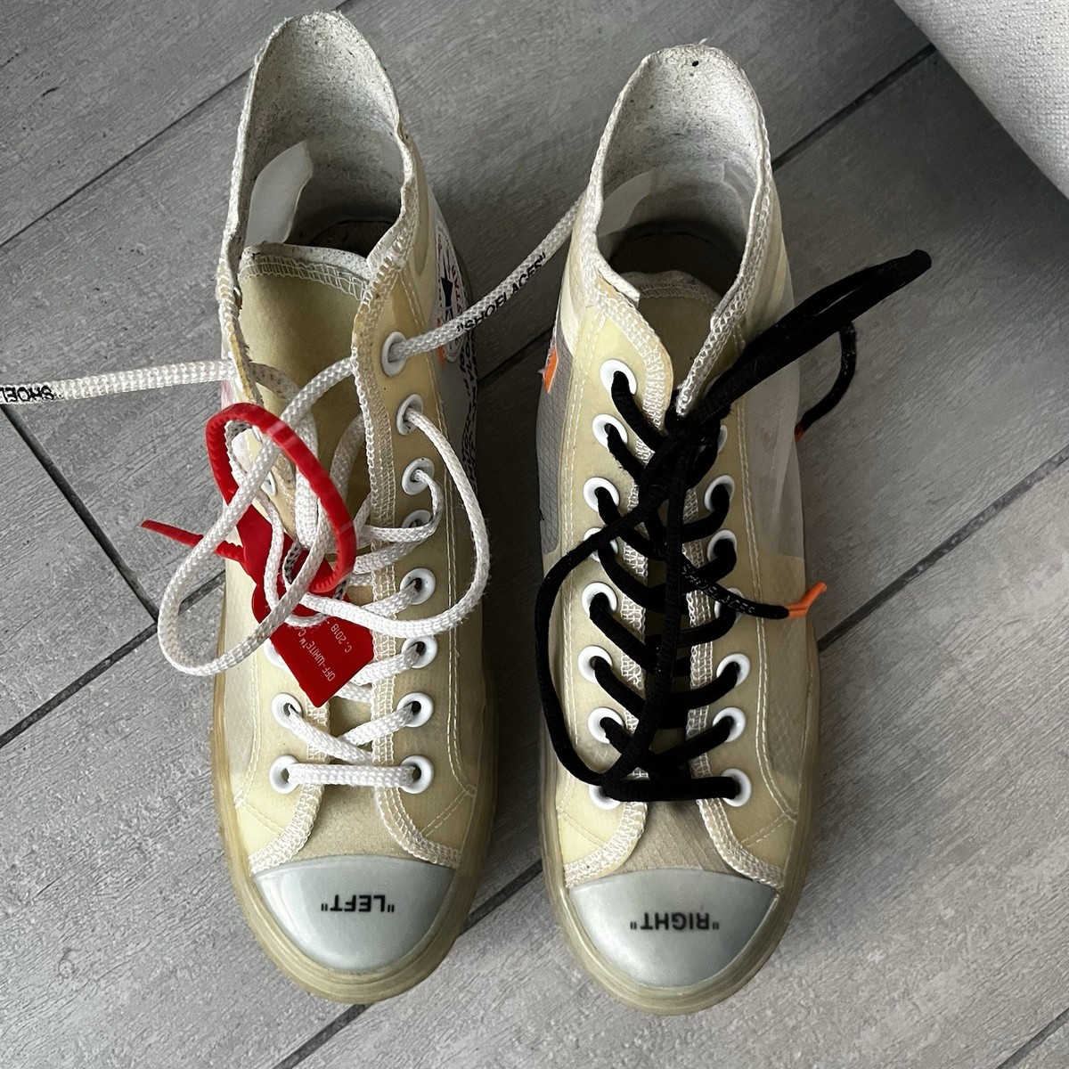 Converse x Off-White Chuck Taylor All Star Vulcanized Clear White 