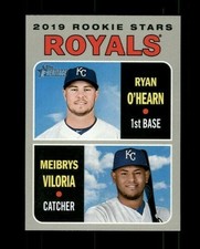 2019 Topps Heritage #241 Meibrys Viloria RC/Ryan O'Hearn RC (ref 109999)