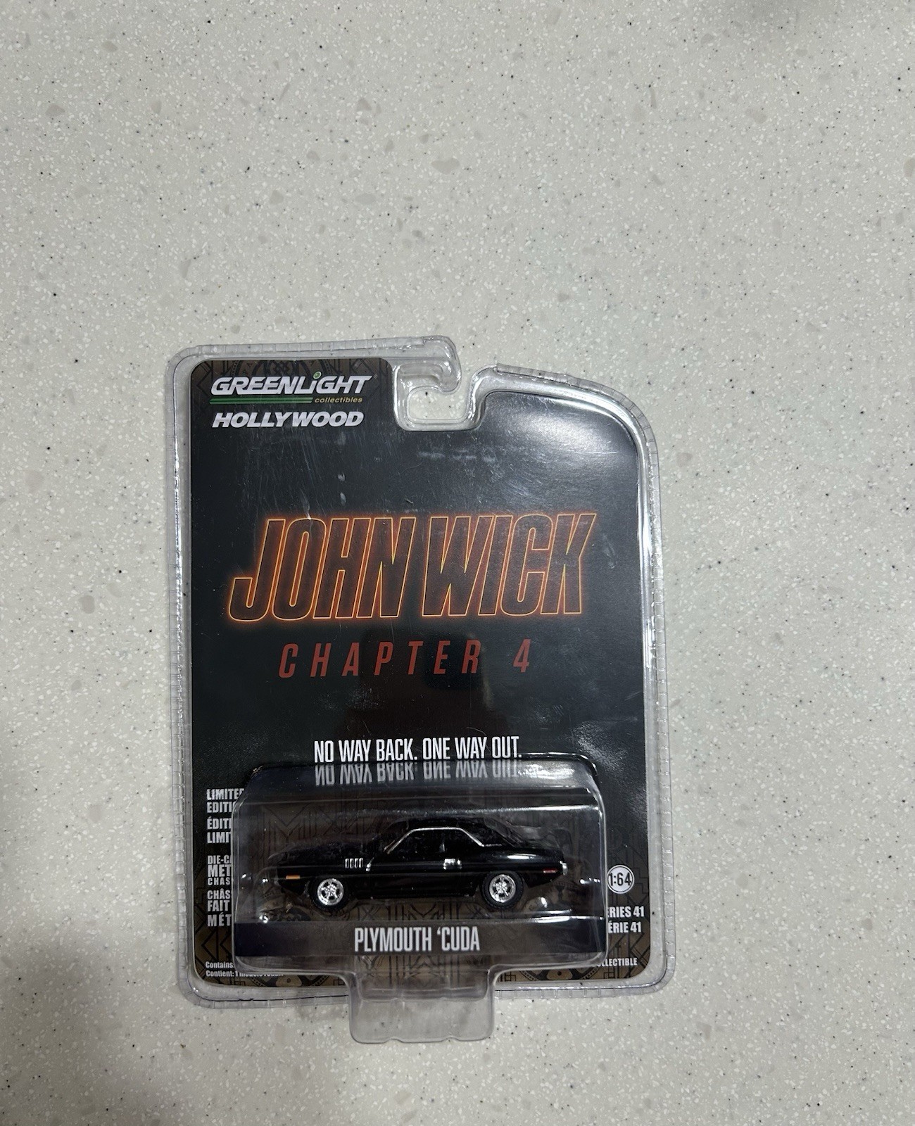 Greenlight 1:64 John Wick Chapter 4 Plymouth ‘cuda NEW