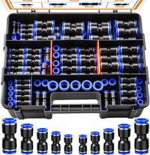 170PCS Push to Connect Fittings Metric & Imperial Air Hose Connectors