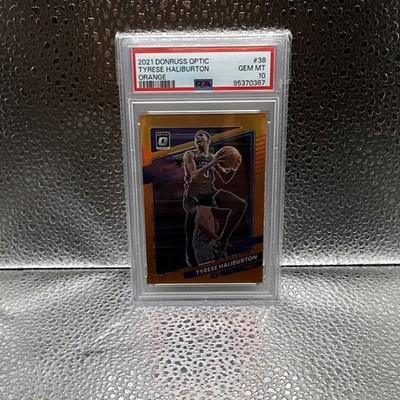 Panini 2021 Donruss Optic Tyrese Haliburton #38 Orange PSA 10 /199 Kings