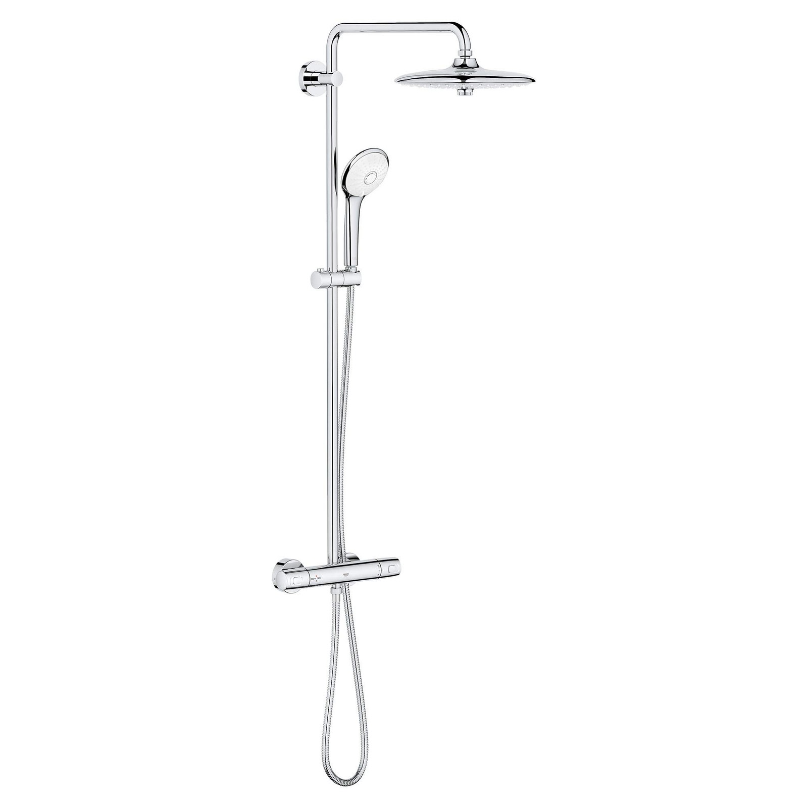 GROHE 26128002 Euphoria Thermostatic Shower System, Chrome*R