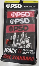 PSD Mens Premium Boxer Brief Underwear 3-Pack...