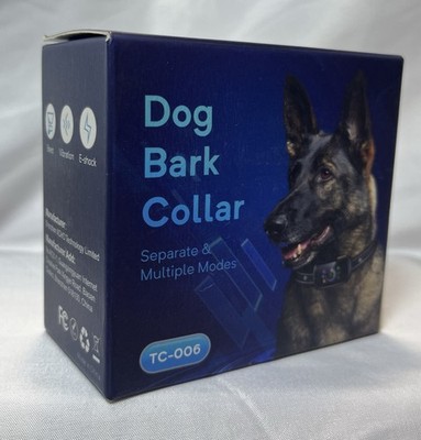 Dog Bark Collar TC-006 Rechargeable Anti Bark Training Collar Beep Vibrate