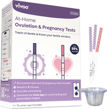 Ovulation and Pregnancy Test Strips Kit 50 LH Ovulation Tests 20 HCG Pregnan
