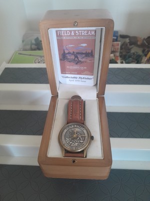 Field & Stream Mens Wrist Watch Titled Collectable Flyfisher. No.2798 Of 10,000