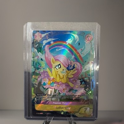Kayou My Little Pony Card Game Fluttershy DP02-GR08 Rare 1st Ed Alt Art Foil