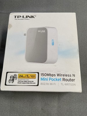 TP-LINK TL-WR700N Wireless N Mini Pocket Router 150Mbps Foldable Plugs White