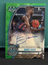 2024-25 Bowman U Chrome - Prospect Autographs Dame Sarr #17 Green Shimmer /85