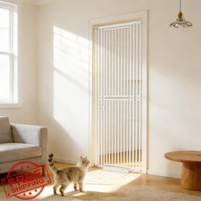COIHTOE White 27.56-32.28" Cat Gate