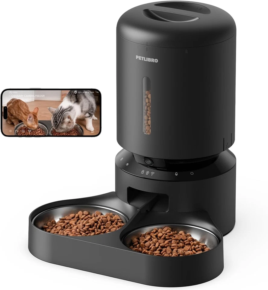 Advanced 5G WiFi Automatic Cat Feeder with HD Camera & Motion Detection Alerts - Image 3 of 4