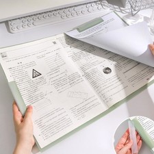 5 szt. przezroczysta tuleja papierowa z obrotowym zaciskem Prezentacja Folder wyświetlacza