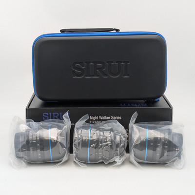 SIRUI Night Walker T1.2 Cine Lens Set | 24mm, 35mm, & 55mm | MS-3SMB