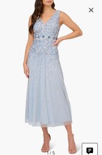 Adrianna Papell Size 10 Sequin & Bead Detail Cocktail Dress