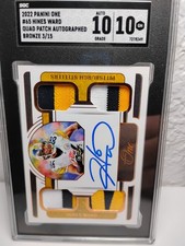 2022 Panini One Quad Patch Bronze Auto Hines Ward /15 SGC 10/10
