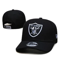 LAS VEGAS RAIDERS BLACK ADJUSTABLE HAT MVP AUTHENTIC NFL FOOTBALL TEAM CAP NEW