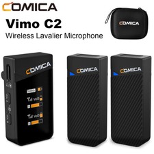 Comica Vimo C C2 2.4G Dual Channel Wireless Lavalier Microphone System TX TX RX