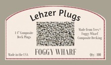 New 1/4 Trex   Foggy Wharf Plugs for Composit...