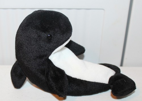 Ty Beanie Babies Waves the Orca Whale Plush Toys 1996 - Picture 3 of 3