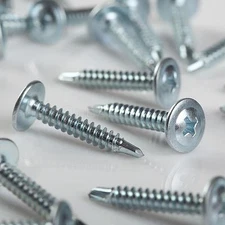 #8 x 1'' Phillips Truss Head Zinc Sheet Metal Self Tapping Screw 18-8 Qty 500