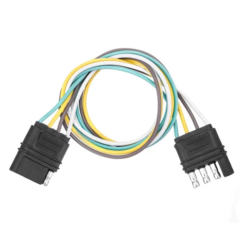 4-Pin Plug Trailer Light Wiring Harness Extension Flat Wire Connector 2ft 18awg - Bild 12 von 22