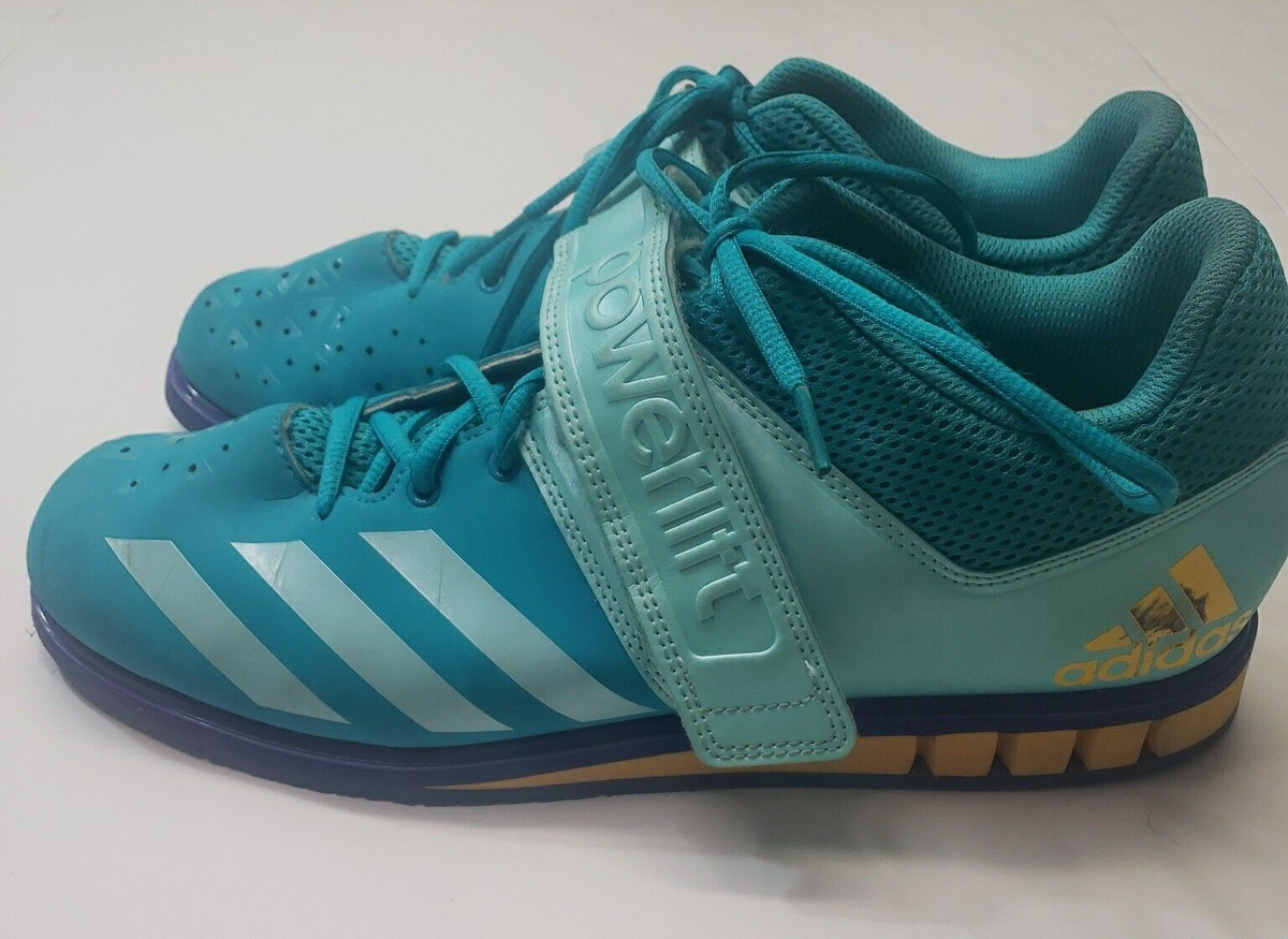 Adidas Powerlift 3.1 Weightlifting Shoes Sneakers Aqua Blue BY8890