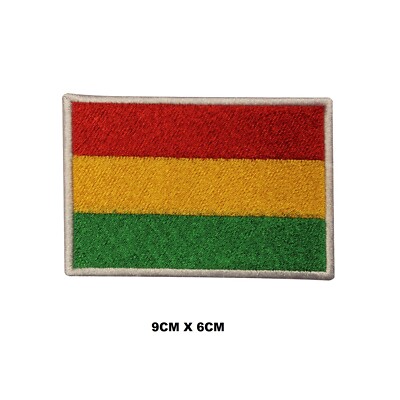 Bolivia Country Flag Iron/Sew On Patch Badge Embroidered Applique For Clothes
