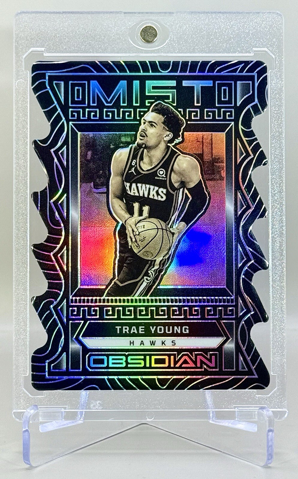 Trae Young 2022-23 Panini Obsidian #1 MIST Die-Cut Case Hit SSP! - Atlanta Hawks