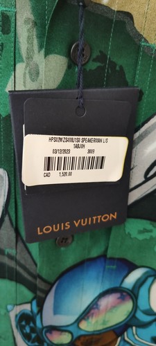 Louis Vuitton DJ Speakerman Hip-Hop Graphic Button Up Dress Shirt Size: S - Picture 14 of 16