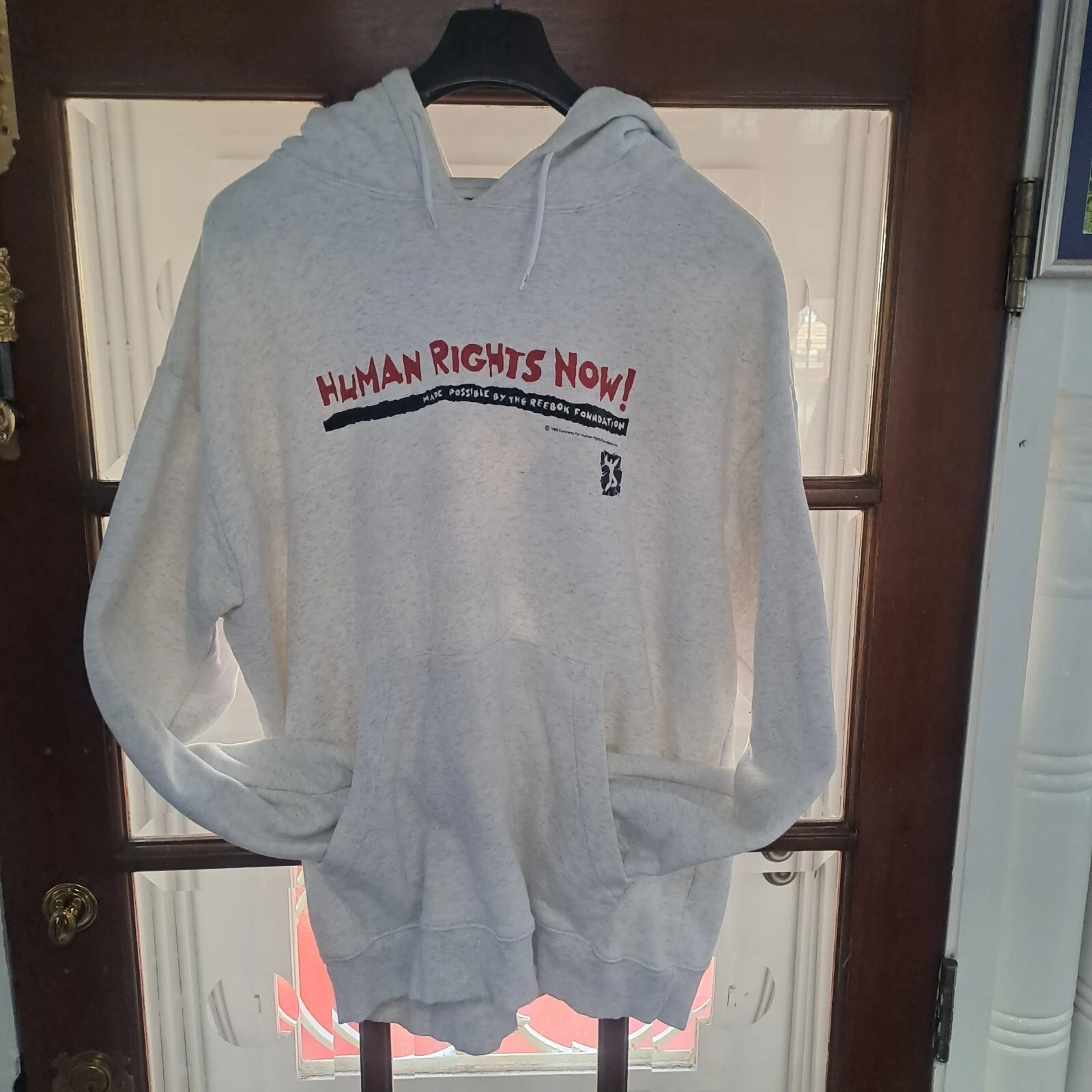 Vintage (1988) Reebox Hoodie - Human Rights Now- Sz XL