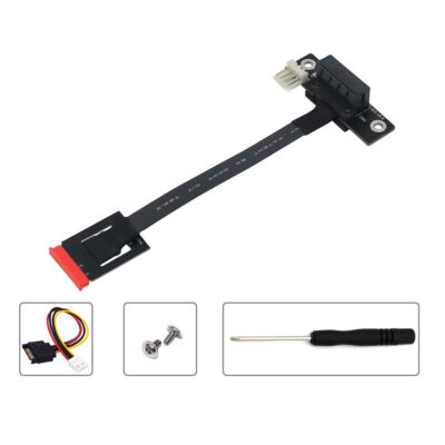 270 degree M.2(NGFF) Dual Key A-E To PCI-E 1X Adapter cable