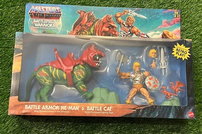 Masters Of The Universe Origins Battlefield Warriors He-Man & BattleCat NEW