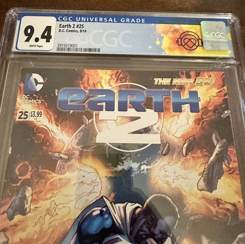 Earth 2 25 CGC 9,4 DC Comics Val-Zod Cubierta 2014 - Imagen 2 de 3